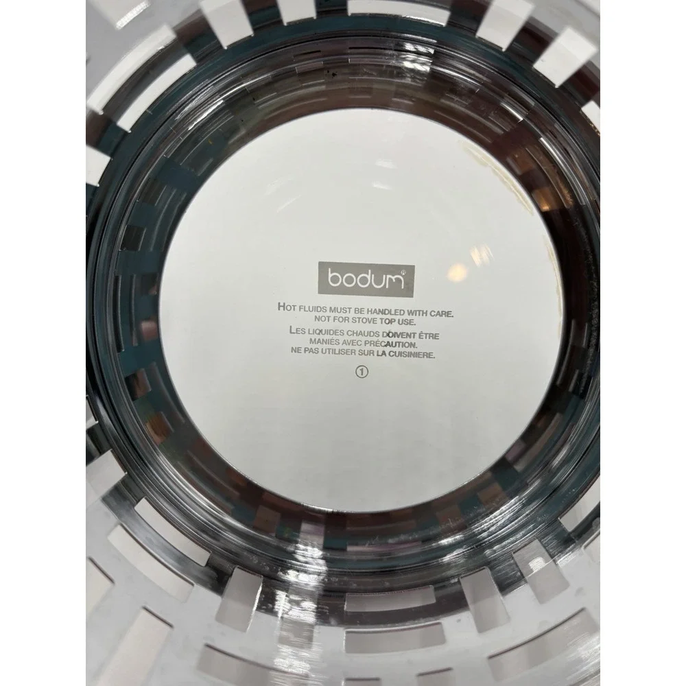 2 Piece Bodum French‎ Press EXC Stainless Steel Body Modern Art Deco, WARMER